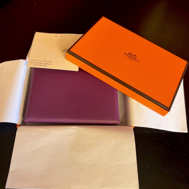 新品☆Hermes ガルヴィドゥオ　アネモネ　カードケース