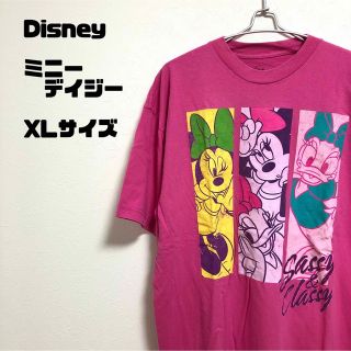 ディズニー(Disney)のDisney ミニー　デイジー　プリント　Tシャツ　XLサイズ(Tシャツ/カットソー(半袖/袖なし))