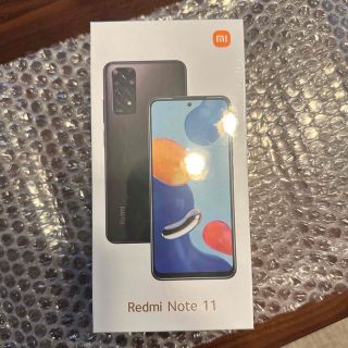 アンドロイド(ANDROID)の【新品未使用】Xiaomi Redmi Note 11 グラファイトグレー(スマートフォン本体)