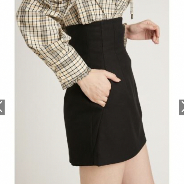 SNIDEL(スナイデル)の専用商品　スナイデル　ハイウェストミニスカート　レザースカート　 レディースのスカート(ミニスカート)の商品写真