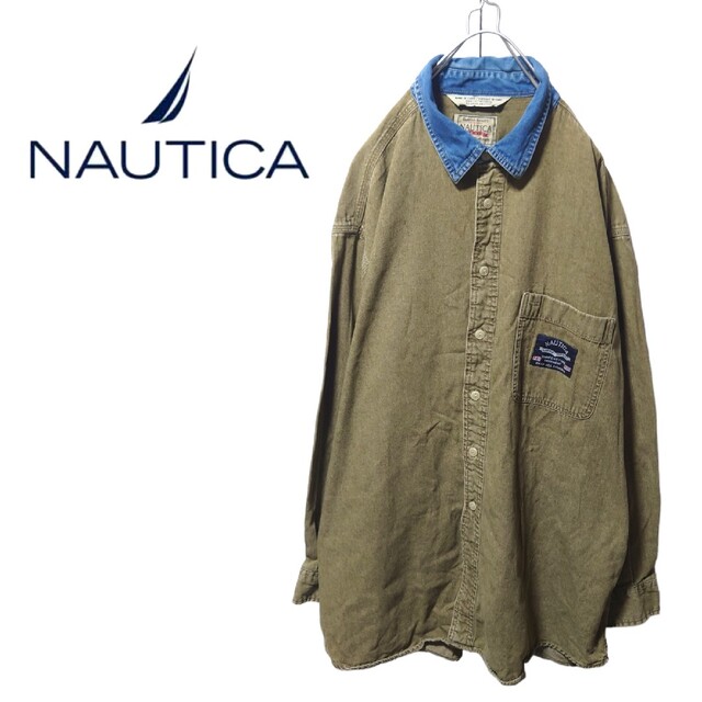 【NAUTICA】デニム襟シャツ A-510