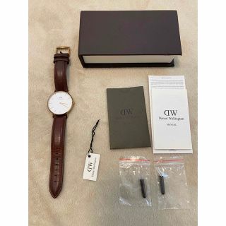 ダニエルウェリントン(Daniel Wellington)の①ダニエルウェリントン　腕時計　ピンクゴールド　ブラウン(腕時計)