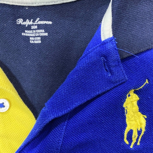 Ralph Lauren(ラルフローレン)のラルフローレン🐴ポロシャツロンパース キッズ/ベビー/マタニティのベビー服(~85cm)(ロンパース)の商品写真