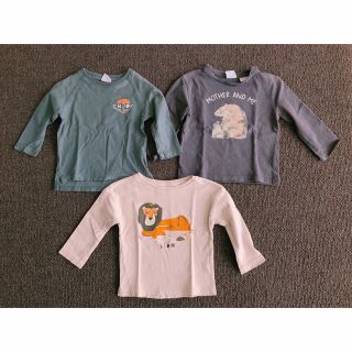 ザラキッズ(ZARA KIDS)のZARA Baby ロングTシャツ　ボーイ86cm 3点♡(Ｔシャツ)