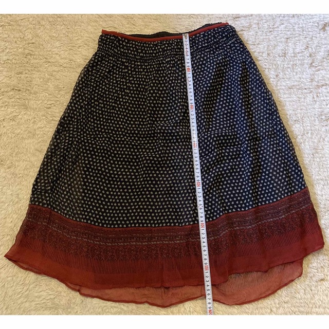 pas de calais(パドカレ)のpas de calaisｼﾙｸｽｶｰﾄ レディースのスカート(ひざ丈スカート)の商品写真