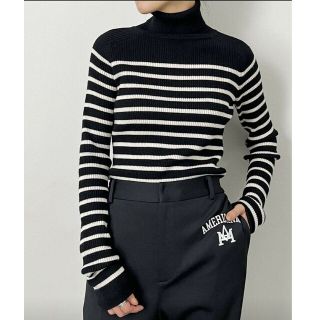 アパルトモンドゥーズィエムクラス(L'Appartement DEUXIEME CLASSE)のBorder Turtleneck Knit(ニット/セーター)