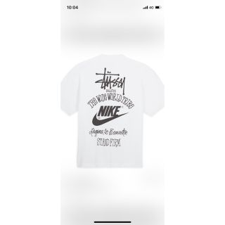 Stussy x Nike Men's T-Shirt "White"(Tシャツ/カットソー(半袖/袖なし))