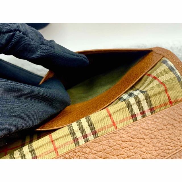 BURBERRY(バーバリー)のバーバリー　長財布　お札入れ　レザー　スマート財布　ブラウン メンズのファッション小物(長財布)の商品写真