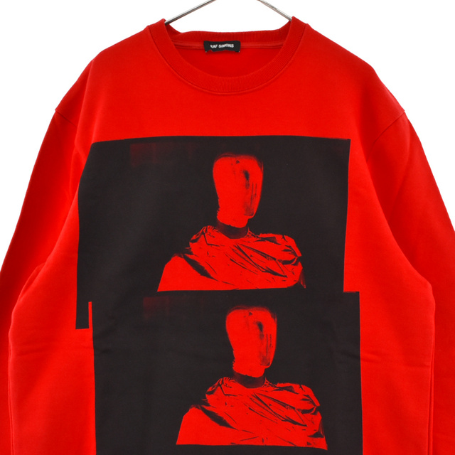 RAF SIMONS ラフシモンズ 18SS Regular Round Neck Sweat フォトプリントクルーネックスウェットトレーナー