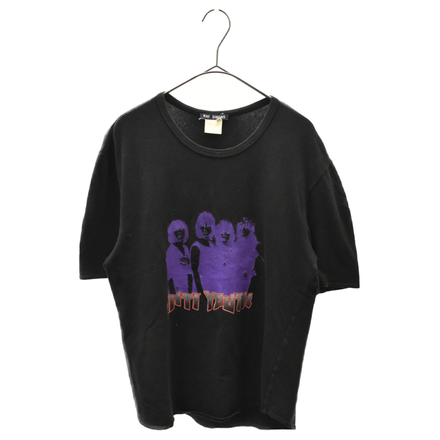 RAF SIMONS ラフシモンズ 98SS Black Palms期 ANTI YOUTH プリント半袖Tシャツ ブラック605センチ身幅