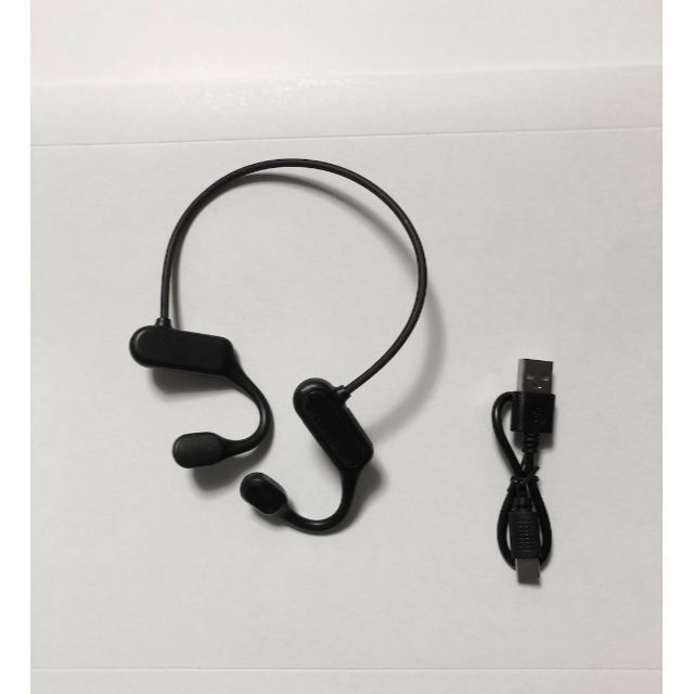 骨伝導イヤホン BL Bluetooth5.2 ks ワイヤレスイヤホン 通話 スマホ/家電/カメラのオーディオ機器(ヘッドフォン/イヤフォン)の商品写真