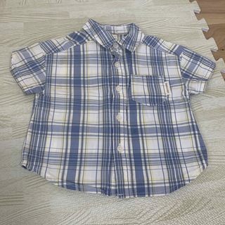 アカチャンホンポ(アカチャンホンポ)の80サイズ　半袖　襟付きチェックシャツ(シャツ/カットソー)