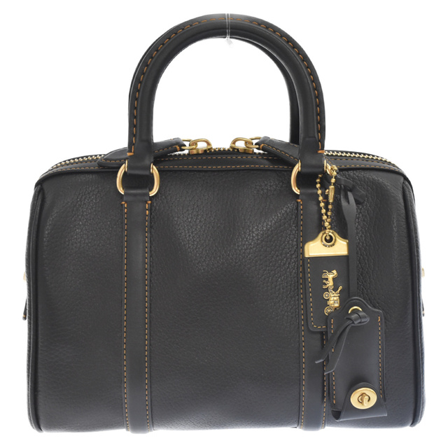 COACH 黒 レザー バッグ ショルダーストラップ付き - その他 COACH 黒 レザー バッグ ショルダーストラップ付き - その他