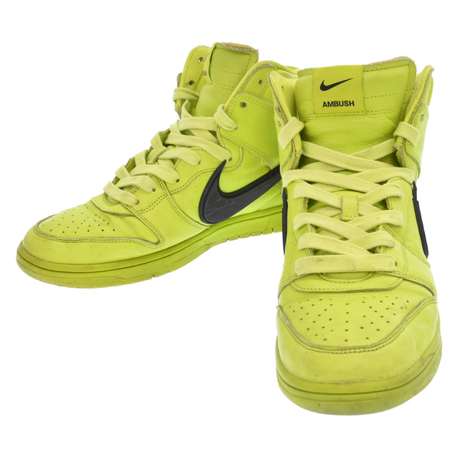 NIKE(ナイキ)のNIKE ナイキ ×AMBUSH DUNK HIGH CU7544-300 アンブッシュ ダンク ハイカットスニーカー US9.5/27.5cm イエロー メンズの靴/シューズ(スニーカー)の商品写真