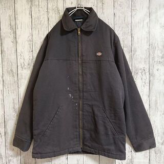 ディッキーズ(Dickies)のDickies ディッキーズ ワークジャケット スイングトップ M〜L相当 茶(ブルゾン)