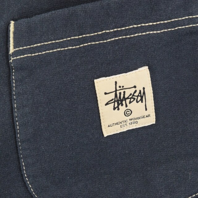 STUSSY(ステューシー)のSTUSSY ステューシー CONTRAST STITCH LABEL PANT コントラストステッチスウェットパンツ ネイビー 116535 メンズのパンツ(その他)の商品写真