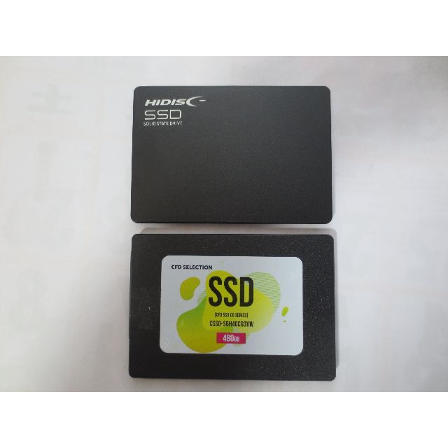 PC/タブレットSATA 2.5" SSD 480GB　2枚セット   品