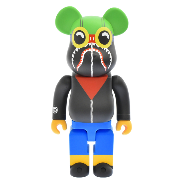 MEDICOM TOY メディコムトイ BE@RBRICK A BATHING APE ×HEBRU BRANTLEY ×SOCIAL STATUS 400% ベアブリック アベイシングエイプ へブルブラントリーソーシャルステイツ フィギュア ブラックフィギュア