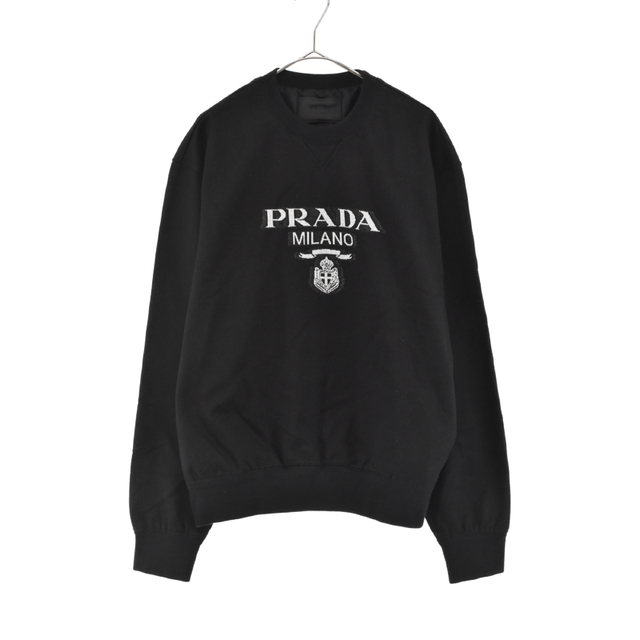 PRADA プラダ 20SS ロゴ刺繍 ジャガード スウェットトレーナー UJL148