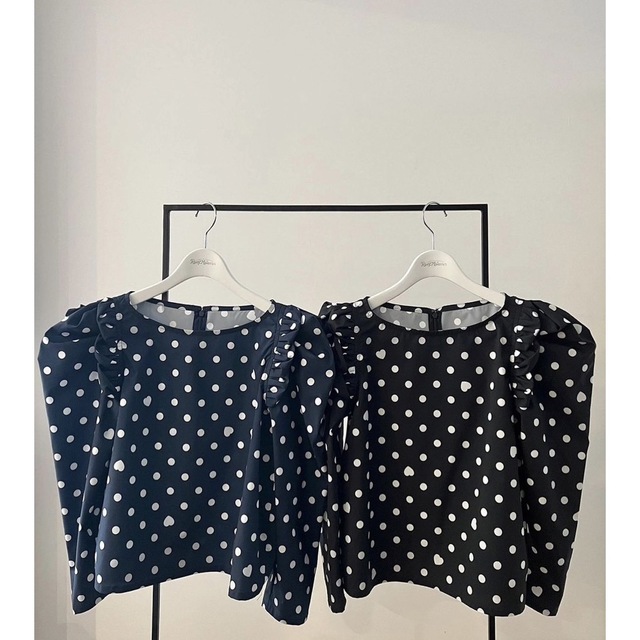 Chesty(チェスティ)の新品♡rosymonster heart dot lady tops navy レディースのトップス(シャツ/ブラウス(長袖/七分))の商品写真