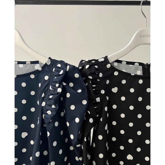 Chesty(チェスティ)の新品♡rosymonster heart dot lady tops navy レディースのトップス(シャツ/ブラウス(長袖/七分))の商品写真