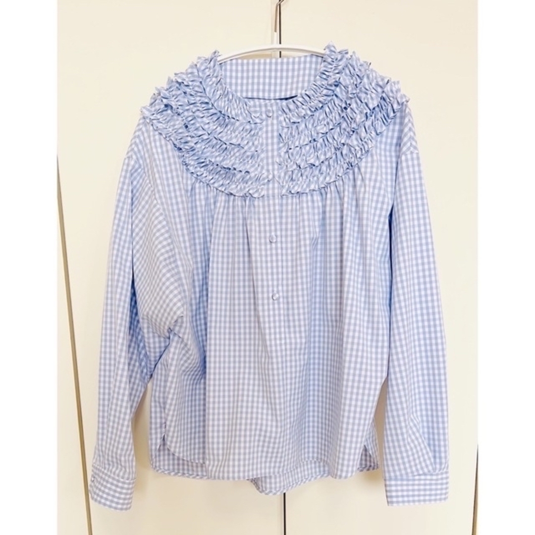 Chesty(チェスティ)の新品♡rosymonster gingham mini frill blouse レディースのトップス(シャツ/ブラウス(長袖/七分))の商品写真