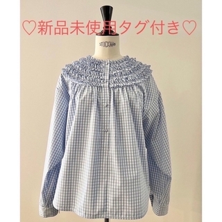 チェスティ(Chesty)の新品♡rosymonster gingham mini frill blouse(シャツ/ブラウス(長袖/七分))