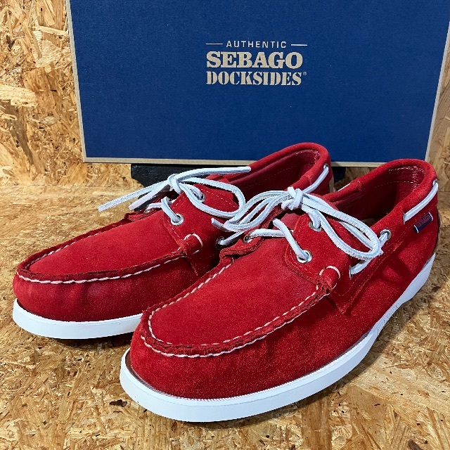 SEBAGO(セバコ)のSEBAGO SPINNAKER US9.5 27.5cm RED メンズの靴/シューズ(デッキシューズ)の商品写真