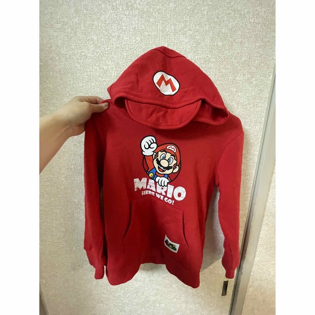 マリオ　コスプレ　パーカー　なりきり　ユニバ キッズ/ベビー/マタニティのキッズ服男の子用(90cm~)(Tシャツ/カットソー)の商品写真