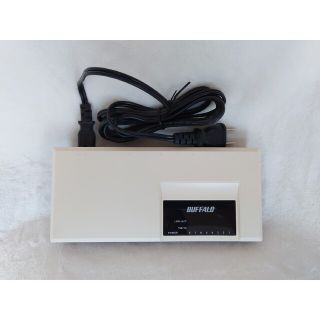 バッファロー(Buffalo)のBUFFALO 8ポート HUB LSW-TX-8NP 稼働品(OA機器)