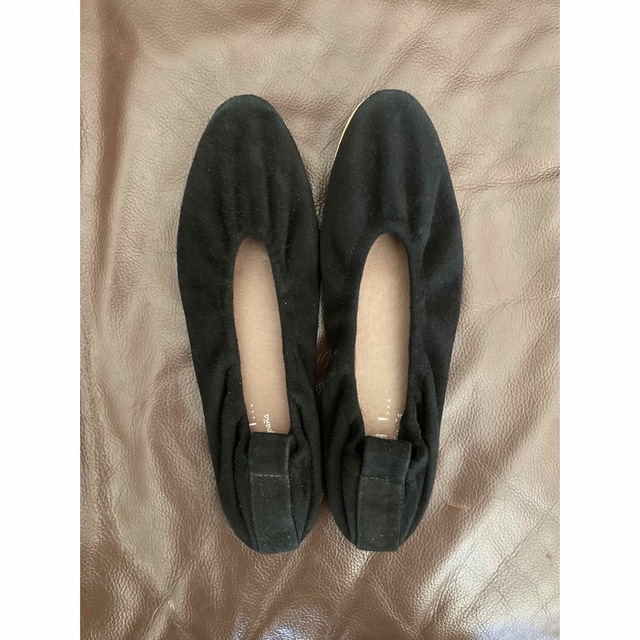 DEUXIEME CLASSE(ドゥーズィエムクラス)のMOHI Ballet Shoes（スエード_ブラック） レディースの靴/シューズ(バレエシューズ)の商品写真