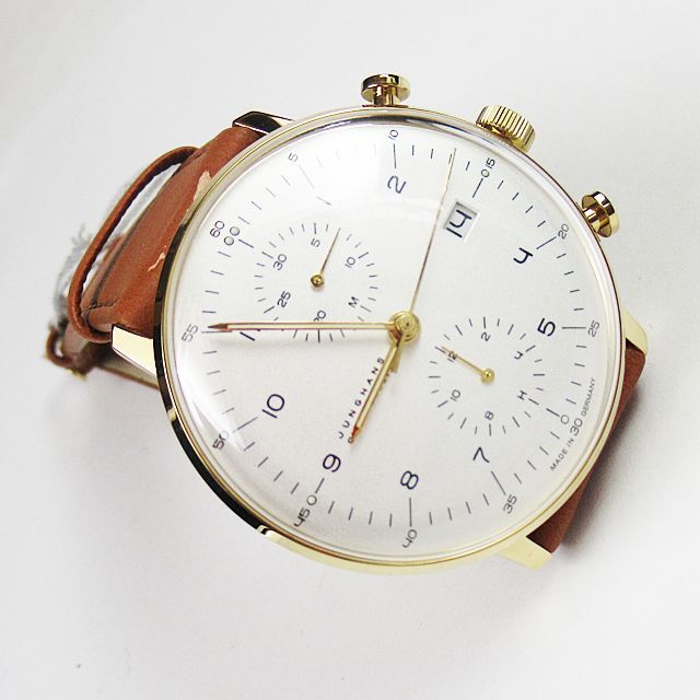 新品☆JUNGHANS(ユンハンス)MAXbill 自動巻きクロノグラフ腕時計