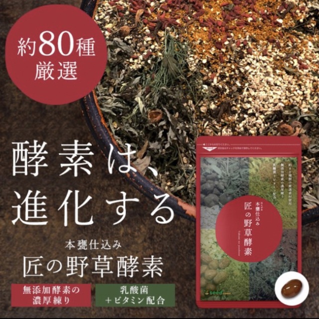 匠の野草酵素 野菜酵素 練酵素 ビタミン 乳酸菌  サプリメント 1年分 コスメ/美容のダイエット(ダイエット食品)の商品写真