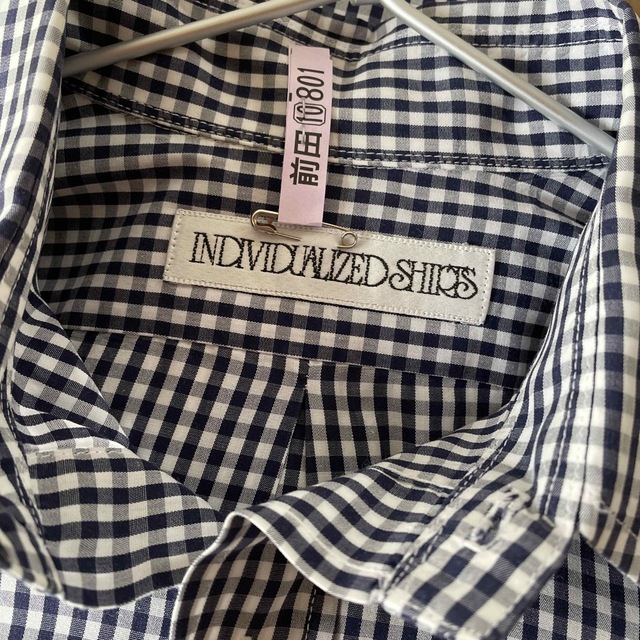 INDIVIDUALIZED SHIRTS(インディヴィジュアライズドシャツ)のインディビジュアライズドシャツ　メンズ　シャツ　長袖　チェック柄　ネイビー メンズのトップス(シャツ)の商品写真