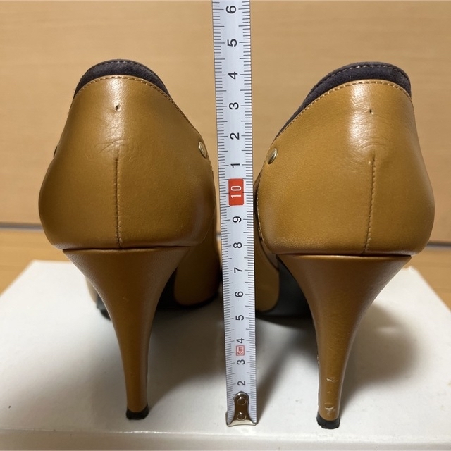 DIANA ダイアナ パンプス オープントゥ ベルト付き ガンチーニ 23cm-