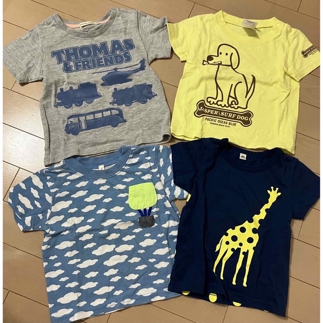 こども ビームス(コドモビームス)の半袖Tシャツ4枚セット&ズボン4枚　90 キッズ/ベビー/マタニティのキッズ服男の子用(90cm~)(Tシャツ/カットソー)の商品写真