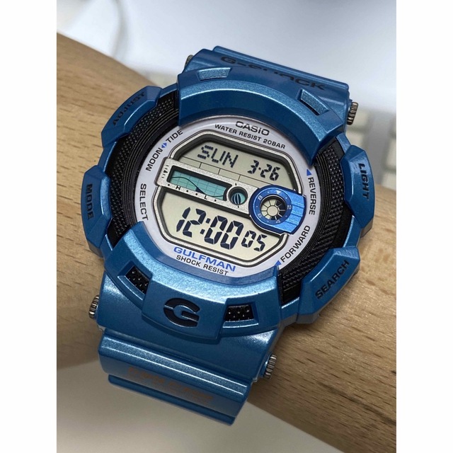 コラボ/G-SHOCK/トリプルクラウン/青/ガルフマン/限定/メタリック/美品