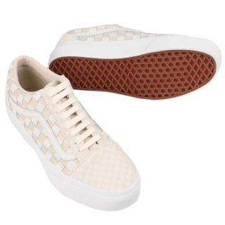 ヴァンズ(VANS)の【海外限定・未使用】レア VANS  オールドスクール レザー 編み込み(スニーカー)