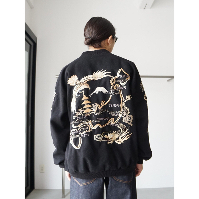 SOUVENIR JACKET The gold スカジャン　東洋エンター