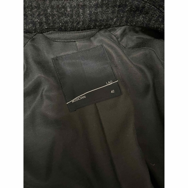 ラッドミュージシャン　ライトメルトンステンカラーコート42 メンズのジャケット/アウター(ステンカラーコート)の商品写真