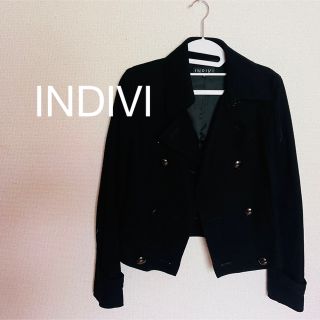 インディヴィ(INDIVI)のお値下げ！INDIVI ショート丈ジャケット(ピーコート)