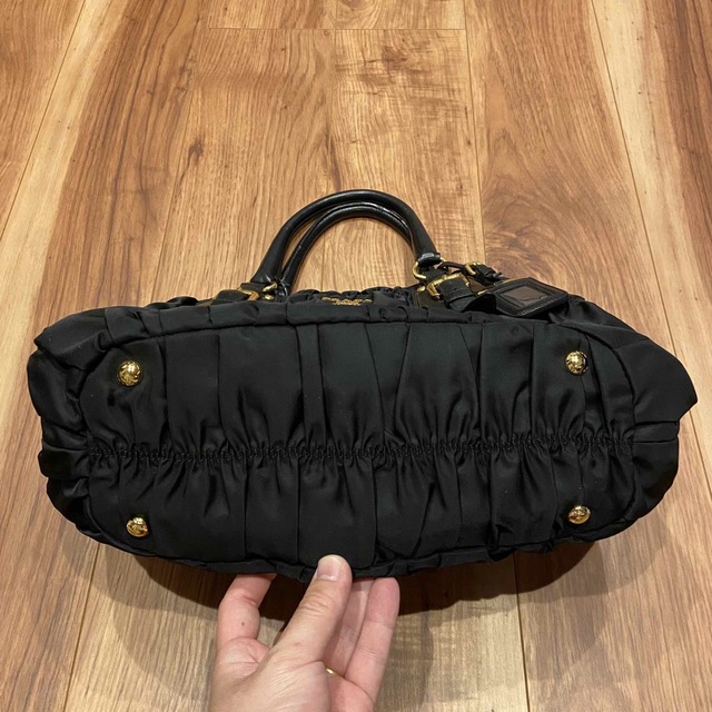 美品 プラダ BN1792 ナイロン ギャザー 2way ハンドバッグ 驚きの価格