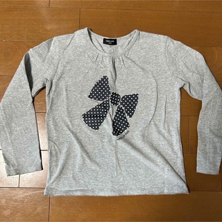 コムサイズム(COMME CA ISM)のコムサイズム ロンＴグレー長袖Tシャツ130 グレー(Tシャツ/カットソー)