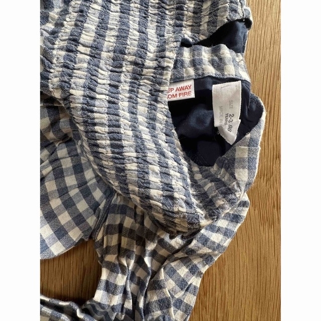 ZARA KIDS(ザラキッズ)のZARA チェックワンピース/ドットリネンパンツ キッズ/ベビー/マタニティのキッズ服女の子用(90cm~)(ワンピース)の商品写真