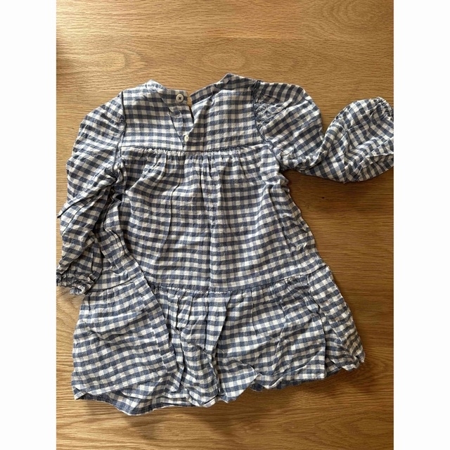 ZARA KIDS(ザラキッズ)のZARA チェックワンピース/ドットリネンパンツ キッズ/ベビー/マタニティのキッズ服女の子用(90cm~)(ワンピース)の商品写真