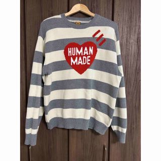 HUMAN MADE Striped Heart Knit Sweater