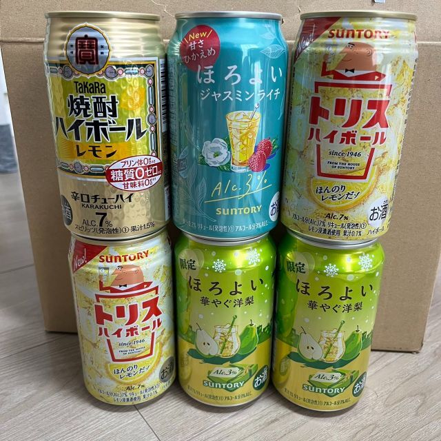 【6本セット】お酒 ハイボール ほろよい 詰め合わせ 食品/飲料/酒の酒(その他)の商品写真