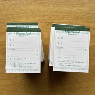 チケット カラオケリクエストカード みつや チ-61 20冊(ノート/メモ帳/ふせん)