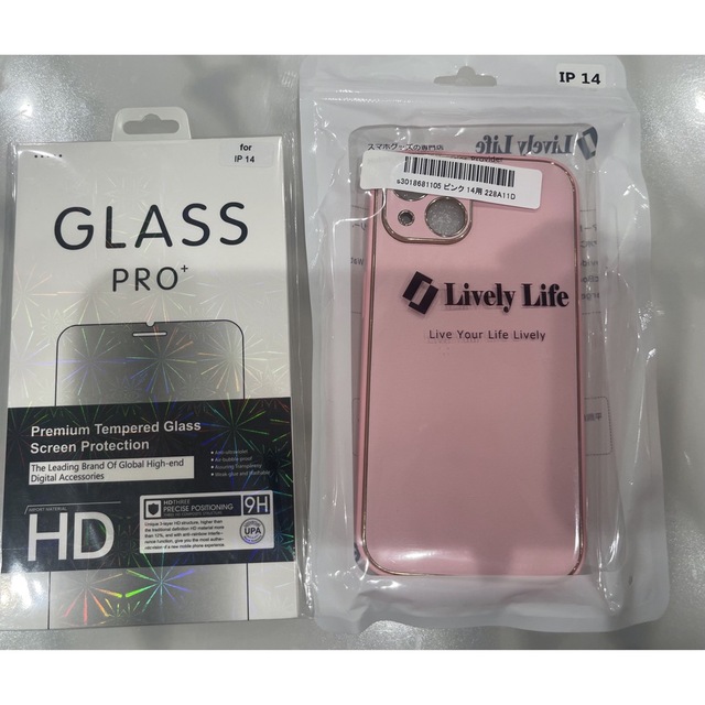 iPhoneケース＋ガラスフィルム スマホ/家電/カメラのスマホアクセサリー(iPhoneケース)の商品写真