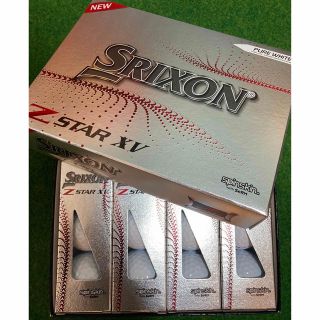 スリクソン(Srixon)のZ-STAR XV 1ダース 未使用新品 ピュアホワイト ゼットスター 2021(その他)